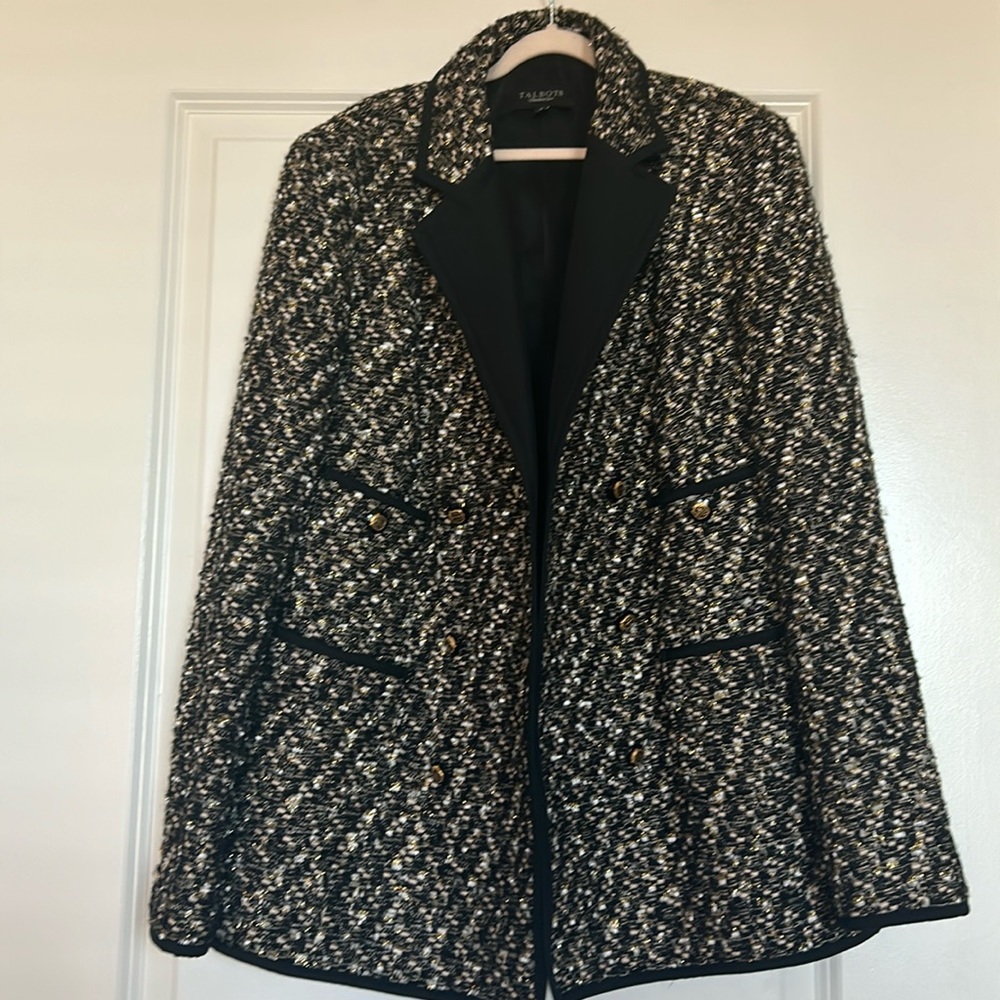 Talbots chic tweed elegant woman’s us size 8
